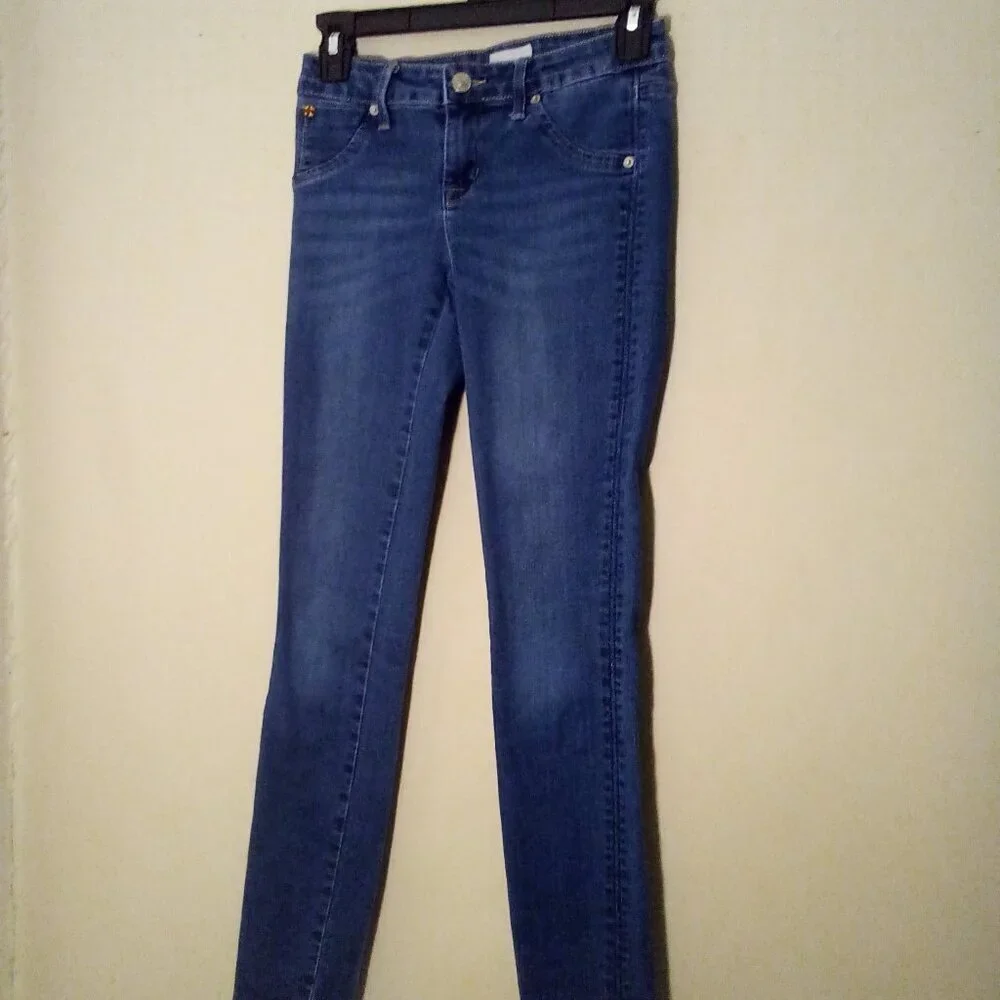 Hudson Jeans Girls 14 Straight Skinny Denim Blue